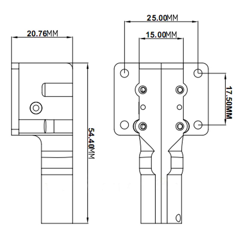 Drone Landing Gear - 2 Buah 25G Mini Metal Worm