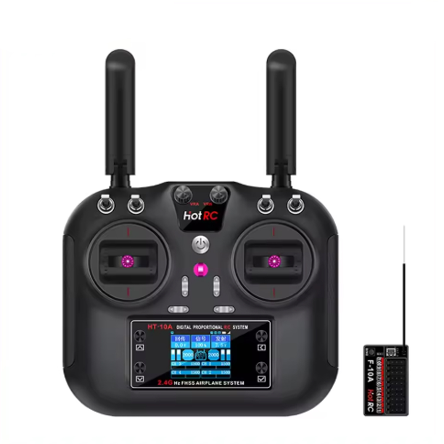 HOTRC HT-10A HT10A 2.4Ghz 10CH - Drone Frame ulasan dan harga