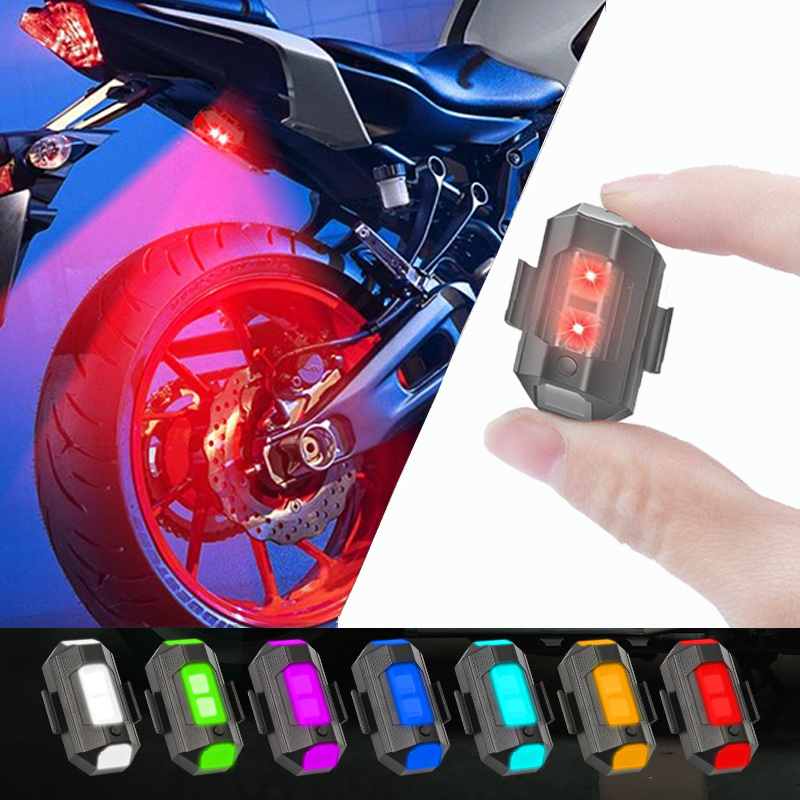 Lampu Sepeda Motor Lampu Strob - Drone Led Light ulasan dan harga