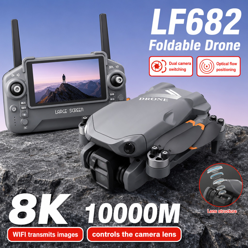 Foto Udara Drone LF682 8K HD K - Drone Gimbal ulasan dan harga