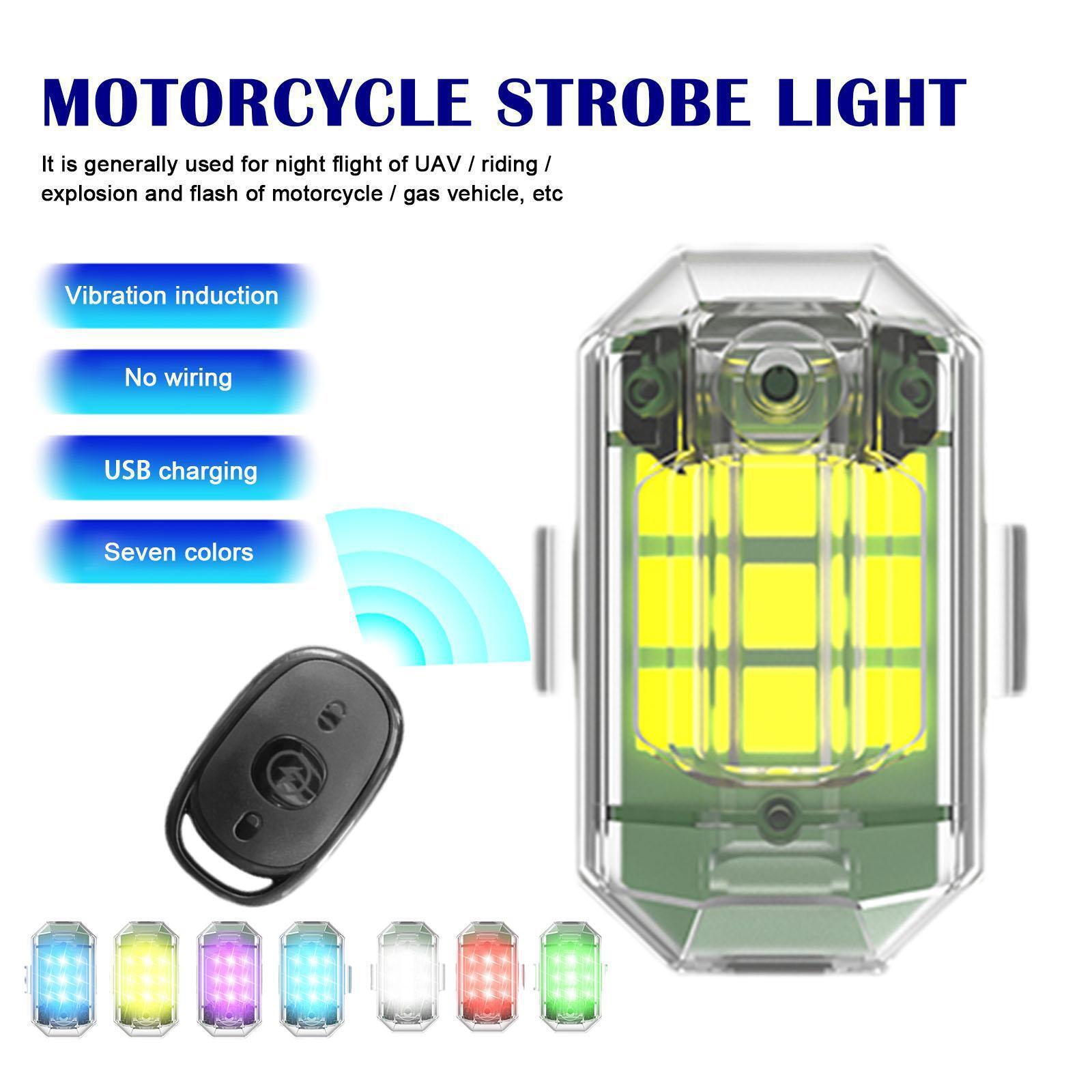 1/2/4Pc Lampu Motor Remote RC  - Drone Led Light ulasan dan harga