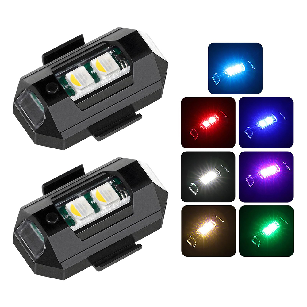 2 Buah Lampu Strobo LED Mini D - Drone Led Light ulasan dan harga